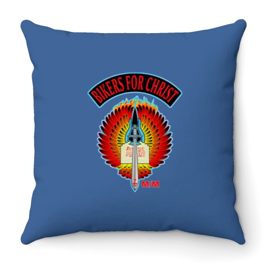 Discover Bikers for Christ Mugs Throw Pillows