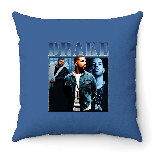 Discover Vintage Drake Throw Pillows - Drake Merchandise