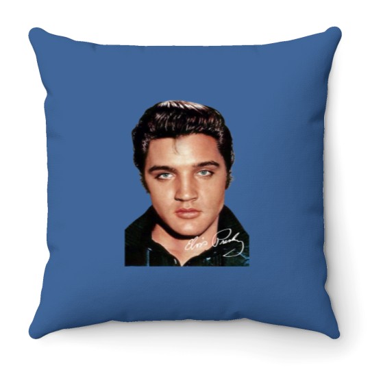 Discover Elvis Presley Signature Throw Pillows Short Sleeve Cotton White Women Men S to 5XL
