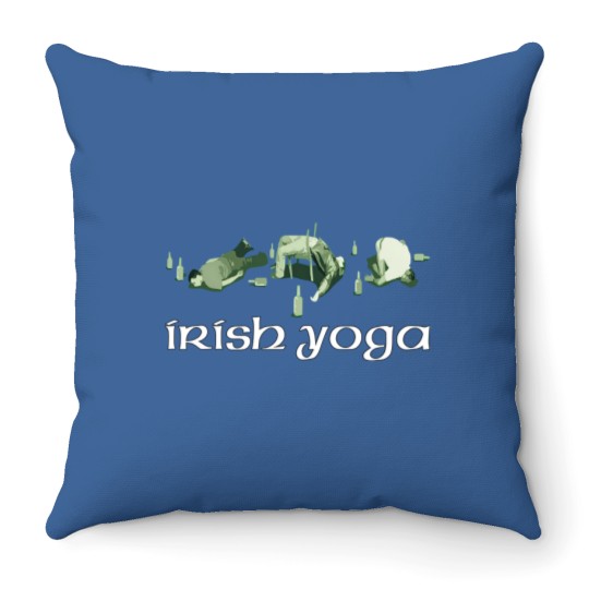 Discover Men's Irish Yoga Throw Pillows St Patrick's Day