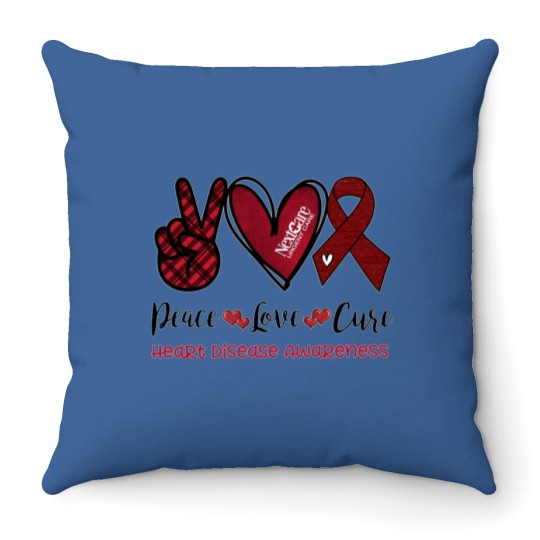 Discover NextCare Urgent Care Heart Disease Awareness Throw Pillows