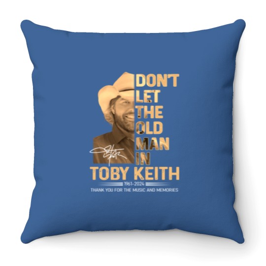Discover Toby Keith memory black Throw Pillows