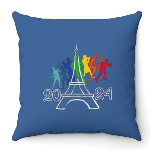 Discover 2024 Olympics Throw Pillows, Olympics Merch Throw Pillows