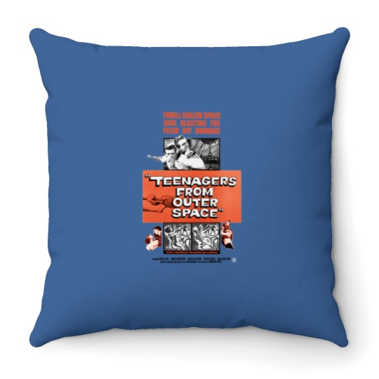 Discover Teenagers From Outer Space Throw Pillows