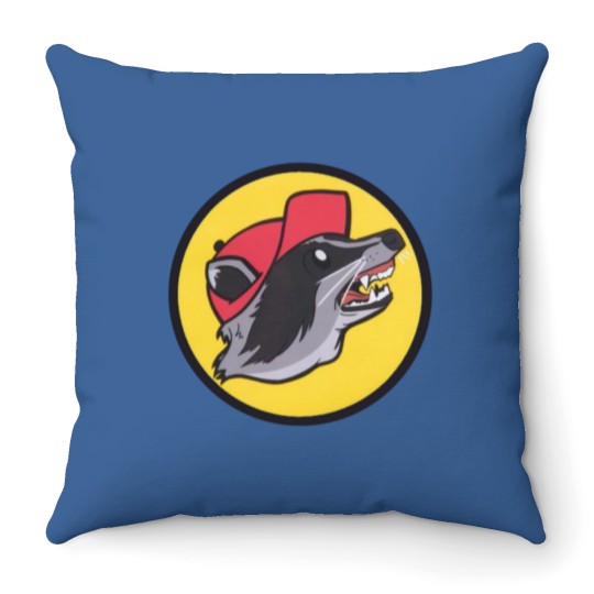 Discover TRASH KING Throw Pillows