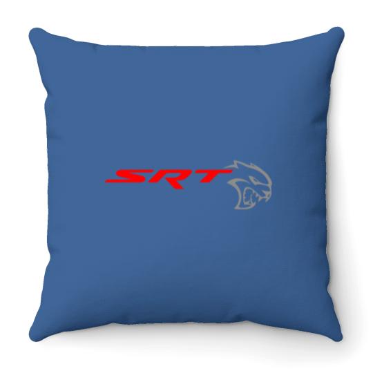 Discover srt hellcat logo Throw Pillows