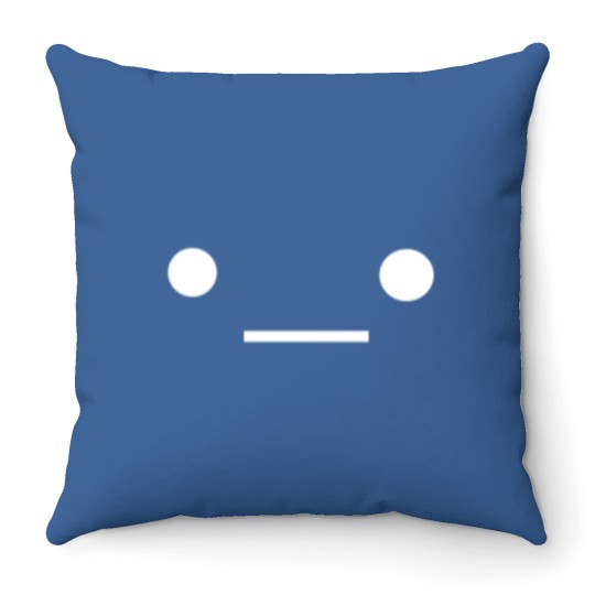 Discover o_o face Throw Pillows