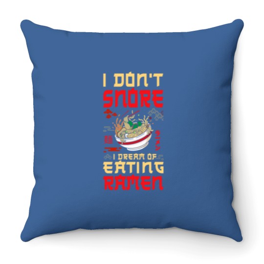 Discover Ramen Noodle Bowl Love Japanese Throw Pillows
