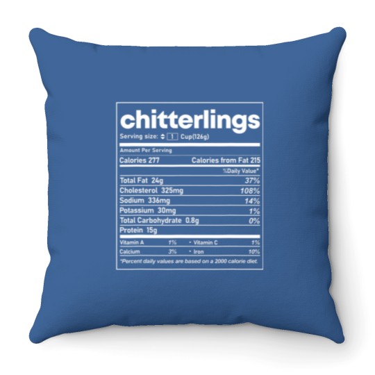 Discover Chitterlings Nutrition Thanksgiving Costume Food F Throw Pillows