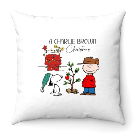 Discover Charlie Brown And Snoopy Christmas Throw Pillows, Snoopy Christmas Throw Pillows