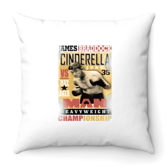 Discover JAMES BRADDOCK psycho Throw Pillows