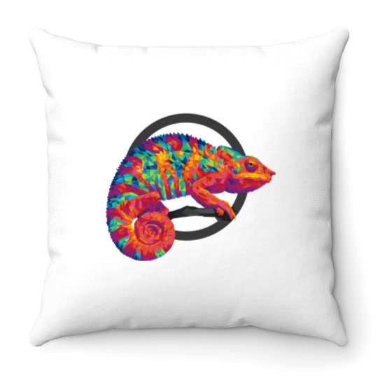 Discover Geo Chameleon Throw Pillows