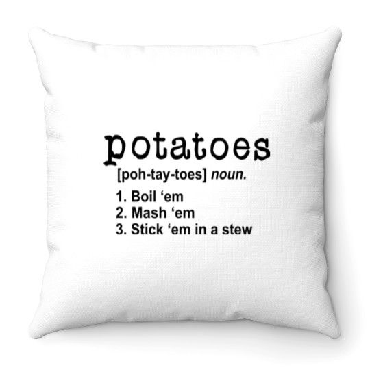 Discover Lord of the Rings Potatoes Quotes Throw Pillows