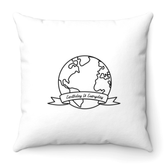 Discover Earthday is Everyday Throw Pillows