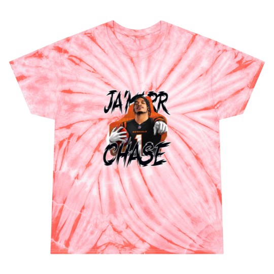 Discover Ja'Marr Chase carton Tie Dye T-Shirts