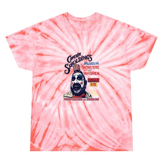 Discover Captain Spaulding's Museum of Monsters and Madmen Fitted Tie Dye T-Shirts