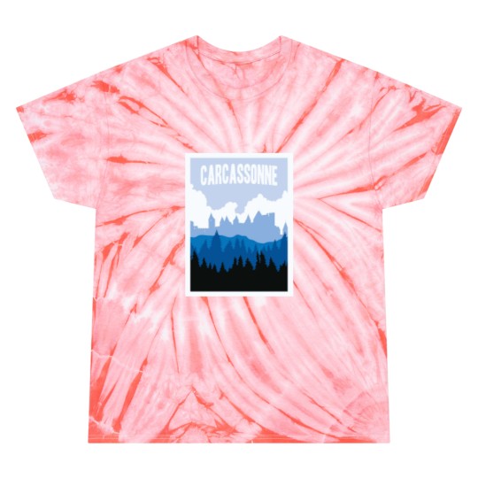 Discover Carcassonne Board Game- Minimalist Travel Style - Gaming Art Tie Dye T-Shirts