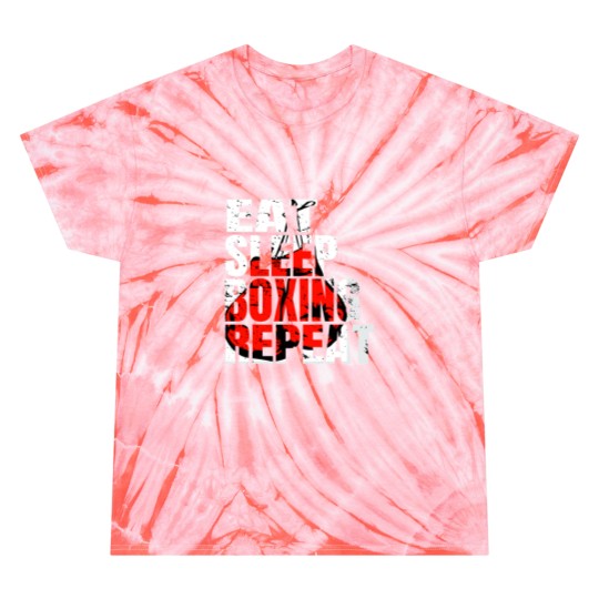 Discover Eat Sleep Boxing Repeat Tie Dye T-Shirts for Boxing Lovers