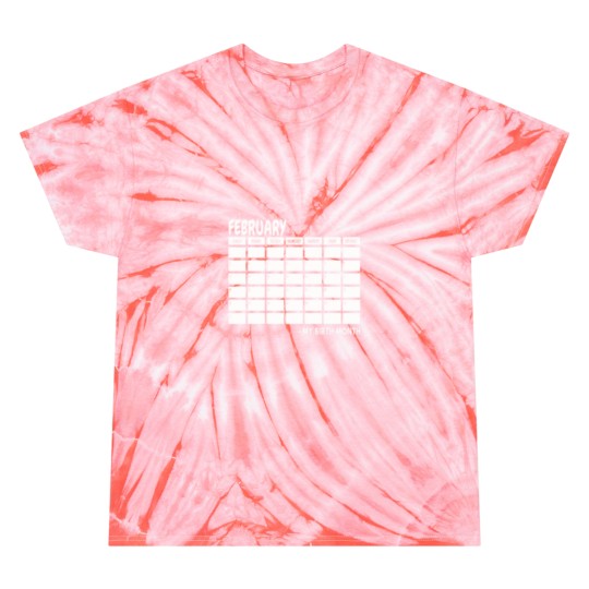 Discover Birth Month - February Black Tie Dye T-Shirts