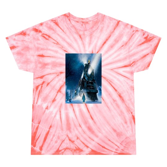 Discover A train to the North Pole Tie Dye T-Shirts