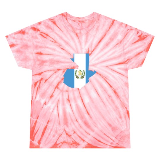 Discover Guatemala Flag Map Tie Dye T-Shirts
