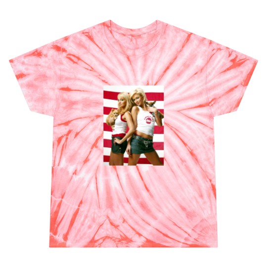 Discover Y2K Paris Hilton Juicy Couture Tracksuits Sticker Tie Dye T-Shirts