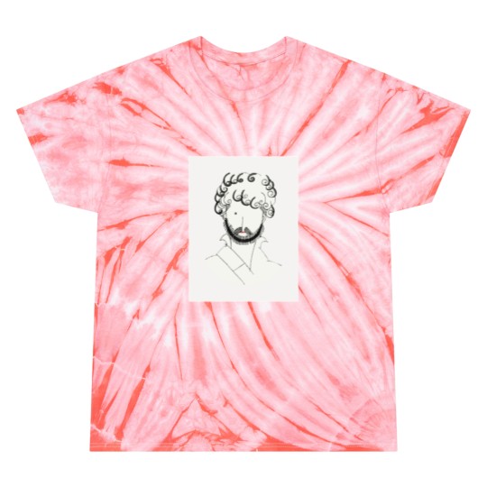 Discover Vintage Guy Line Drawing by Charles Martin Tie Dye T-Shirts