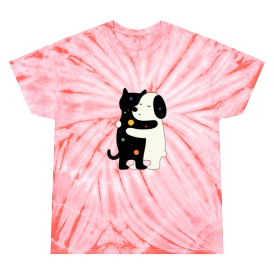 Discover Universe Soulmate AT LEAST MY CAT LOVES ME Tie Dye T-Shirts