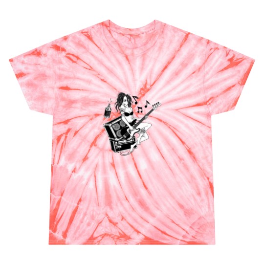 Discover Girl Singer Guitar Rock Tie Dye T-Shirts