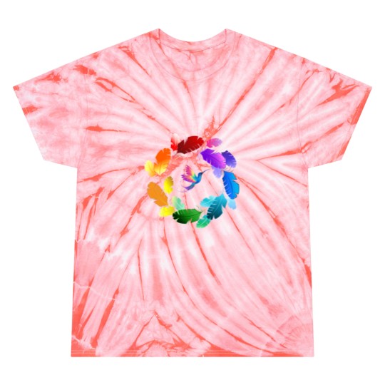 Discover A Colorful Bird Showing Beauty of Colors Sticker Tie Dye T-Shirts