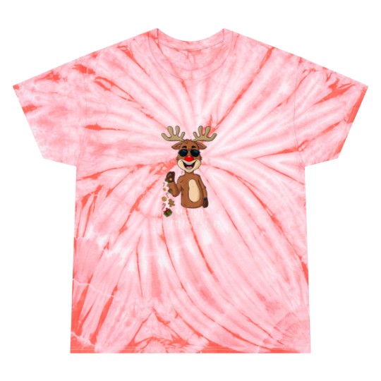 Discover Merry Christmas Reindeer Funny Family Pajamas Xmas Tie Dye T-Shirts