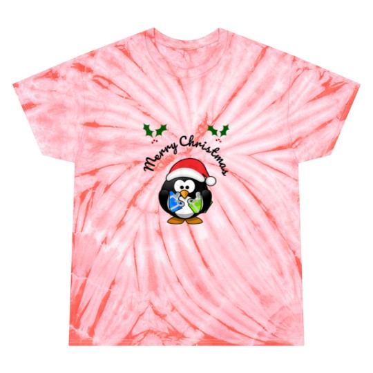 Discover Christmas In July Santa Mistletoe Penguin Tie Dye T-Shirts