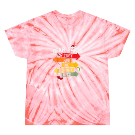 Discover Dear Santa They Are The Naughty Ones Christmas Xmas Funny Tie Dye T-Shirts