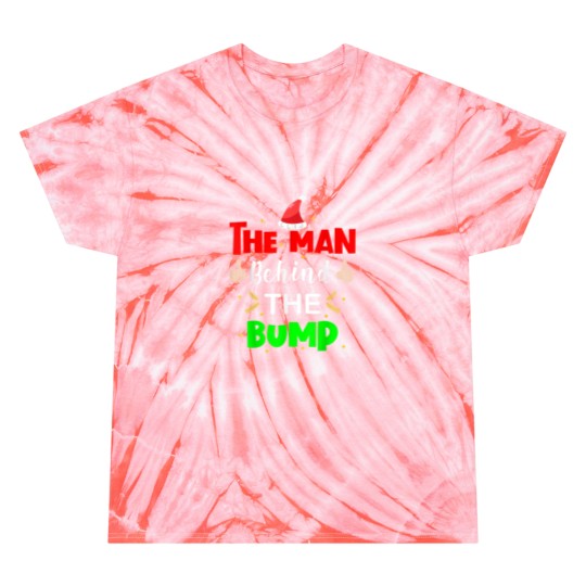 Discover Man Behind Bump Funny Christmas Pregnancy Husband Dad 2020 Tie Dye T-Shirts