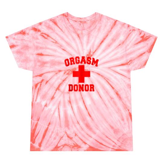 Discover PRIDE ORGASM DONOR DISPENSER FUNNY HALLOWEEN COSTUME MEN BOY Tie Dye T-Shirts