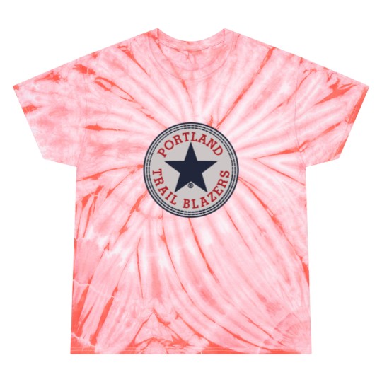 Discover Trail Blazers Logo Tie Dye T-Shirts