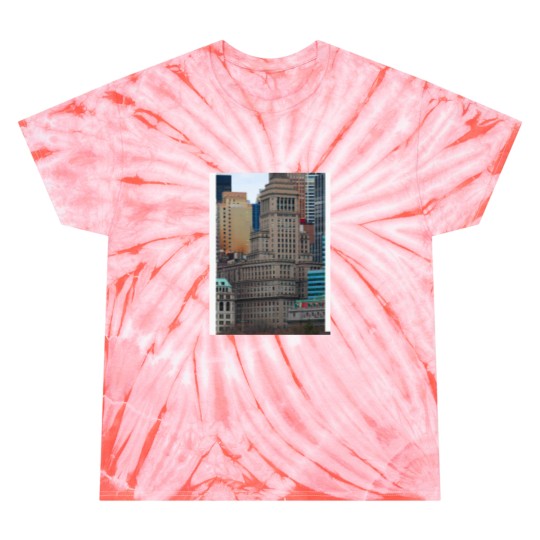 Discover Downtown Manhattan New York City Baseball ¾ Sleeve Tie Dye T-Shirts