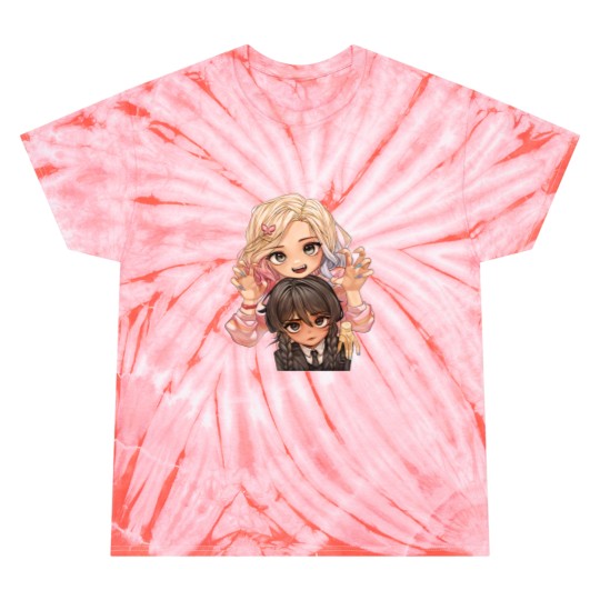 Discover Wednesday Addams - Jenna Ortega and Emma Myers Tie Dye T-Shirts