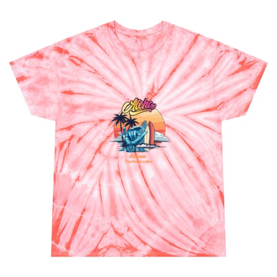 Discover Aloha, Hawaii, paradise for surfers,cool graphic with hawaiian "shaka" gesture Tie Dye T-Shirts