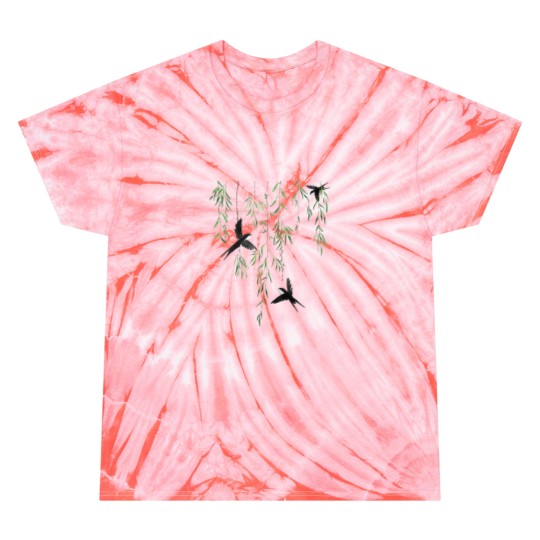 Discover 3 swallows and willow leaves Active Tie Dye T-Shirts