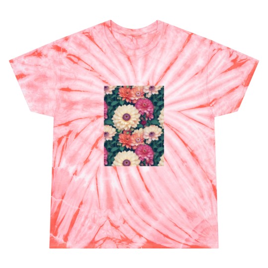 Discover Blossoming Garden Haven Graphic Tie Dye T-Shirts