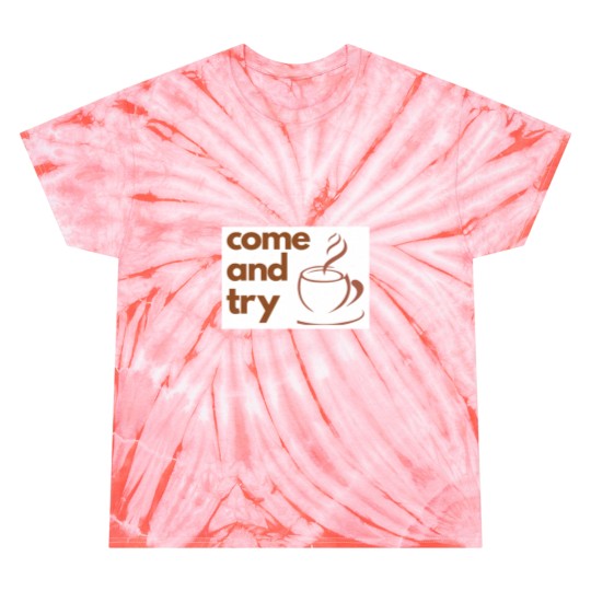 Discover My Coffee Sticker Tie Dye T-Shirts