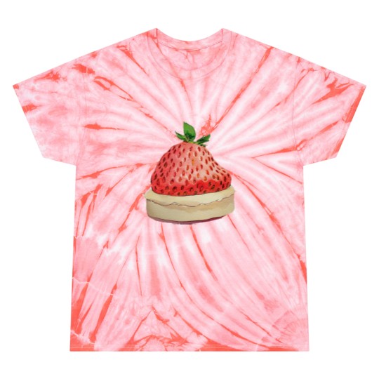 Discover Strawberry Shortcake with a Giant Strawberry Tie Dye T-Shirts