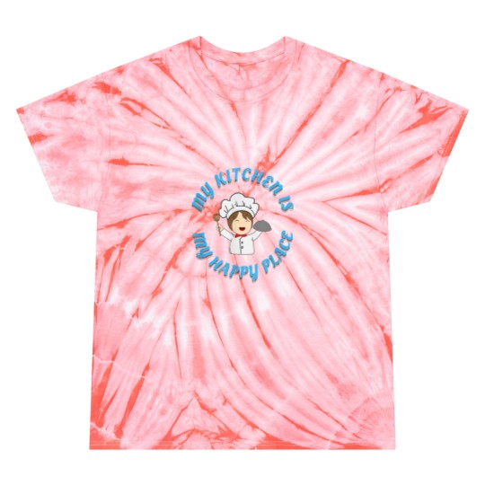 Discover The Kitchen is My Happy Place Tie Dye T-Shirts