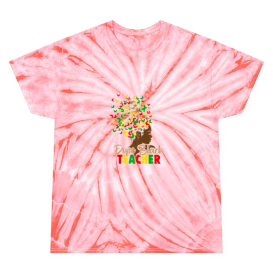 Discover Dope Black Teacher Melanin African Black History Juneteenth Tie Dye T-Shirts
