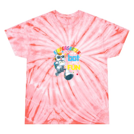 Discover Kids Back to School Kindergarten Cool Robot 4393 Tie Dye T-Shirts