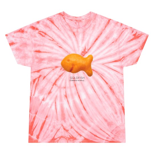 Discover Kids Scientific Goldfish Snack Novelty Tie Dye T-Shirts