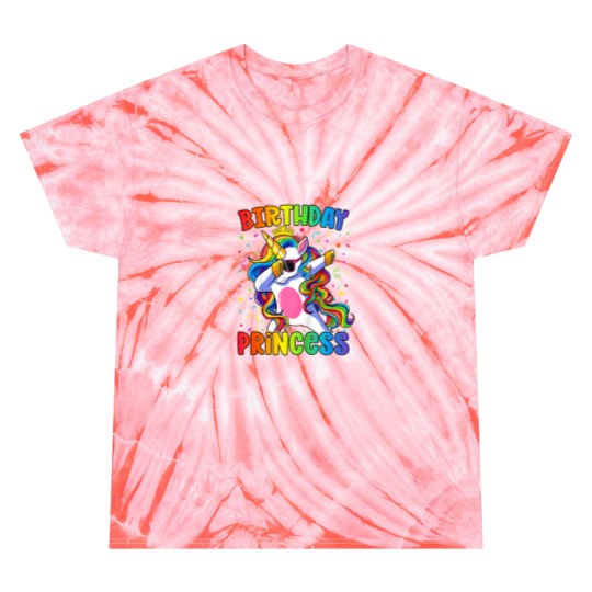 Discover Kids Birthday Princess Shirt Girl Unicorn Birthday Tie Dye T-Shirts