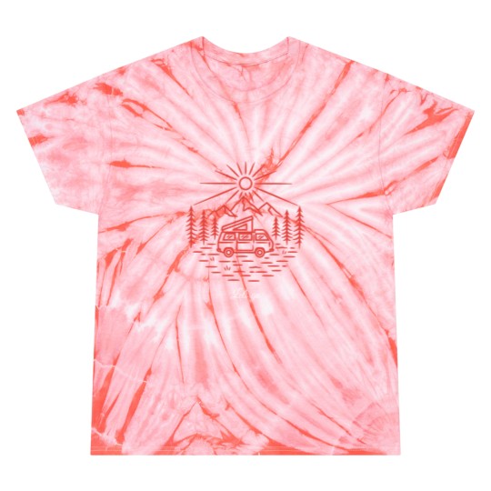 Discover Camper van Tie Dye T Shirts  ladies men Camping Van Tie Dye T Shirts Gift