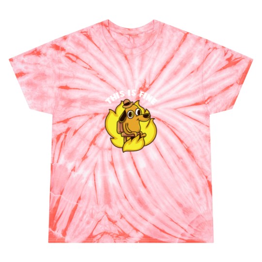 Discover This Is Fine Internet Meme Tie Dye T Shirts